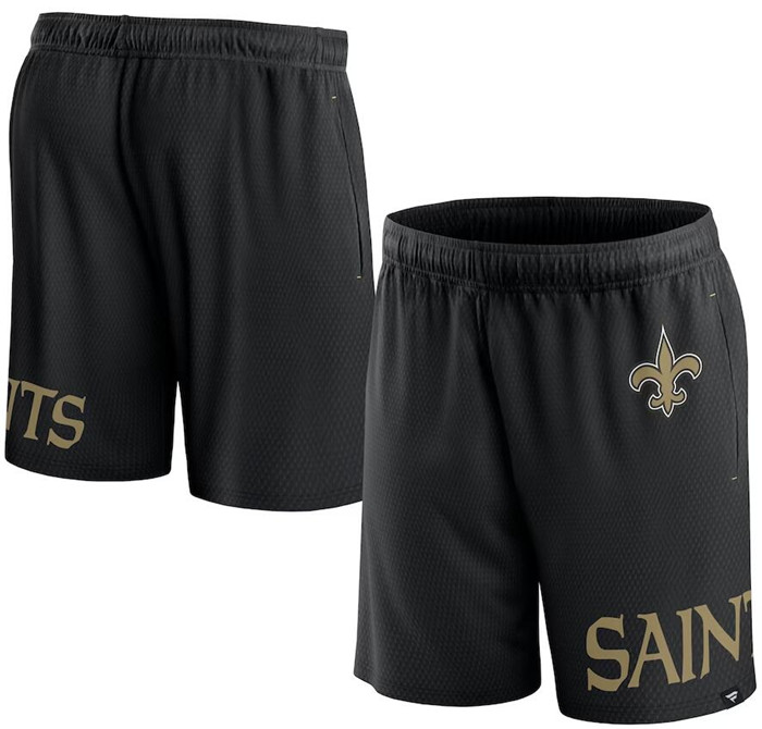 Men's New Orleans Saints Black Shorts Men's New Orleans Saints Black Shorts
